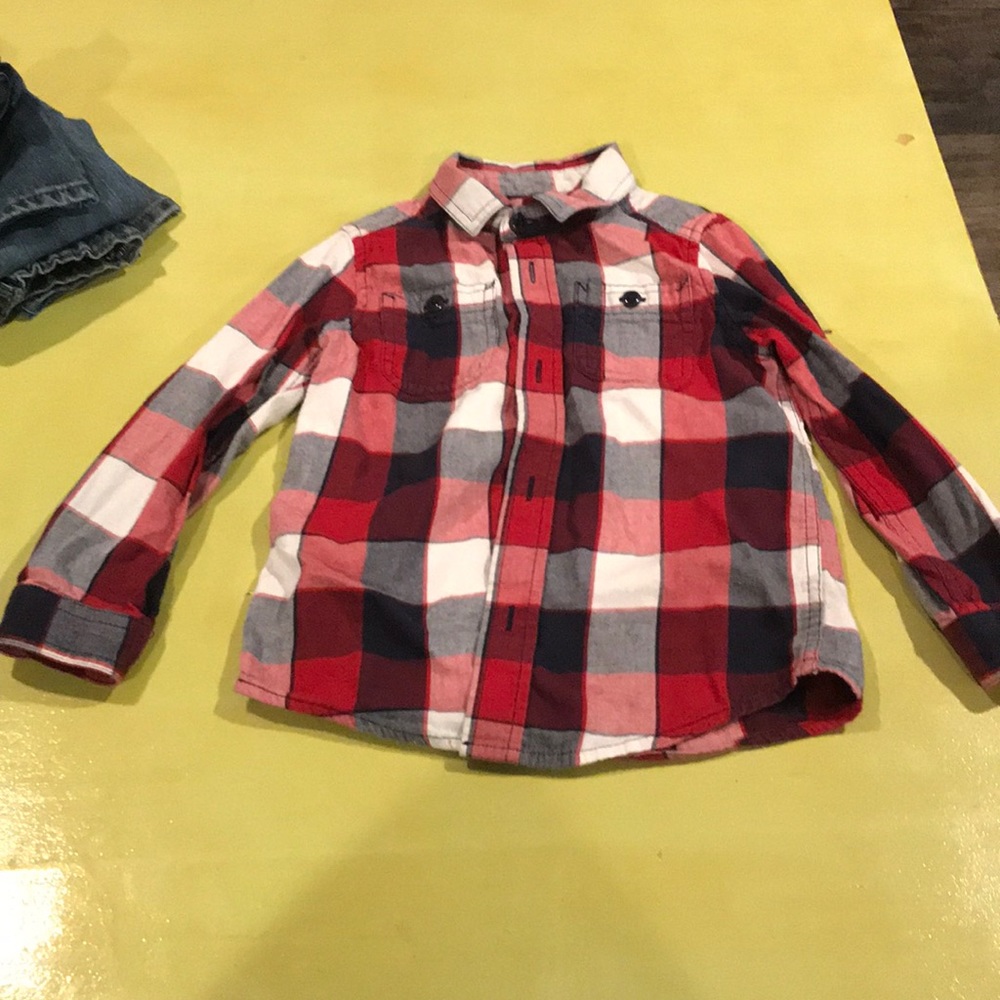 Plaid long sleeve shirt